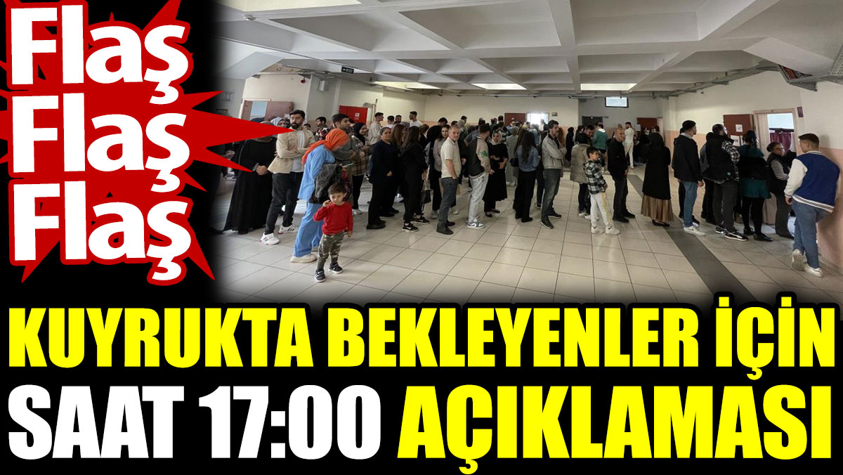 Seçim kuyruğunda bekleyenler için İstanbul Barosu'ndan saat 17.00 açıklaması