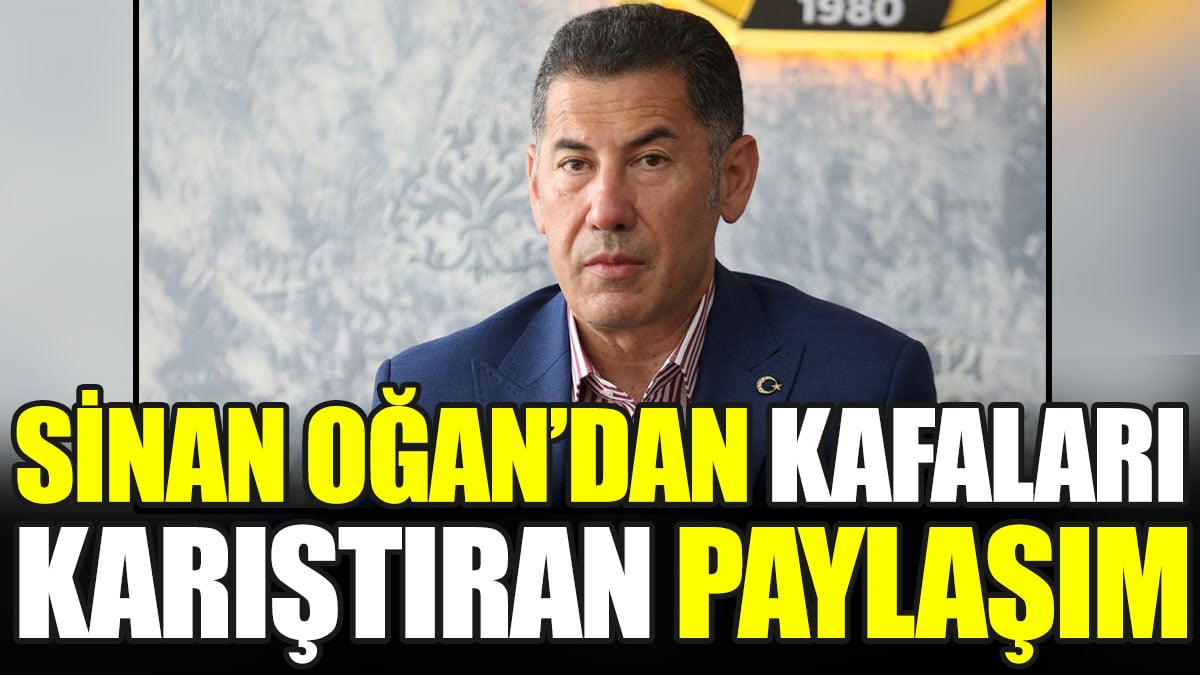 Sinan Oğan'dan kafaları karıştıran paylaşım