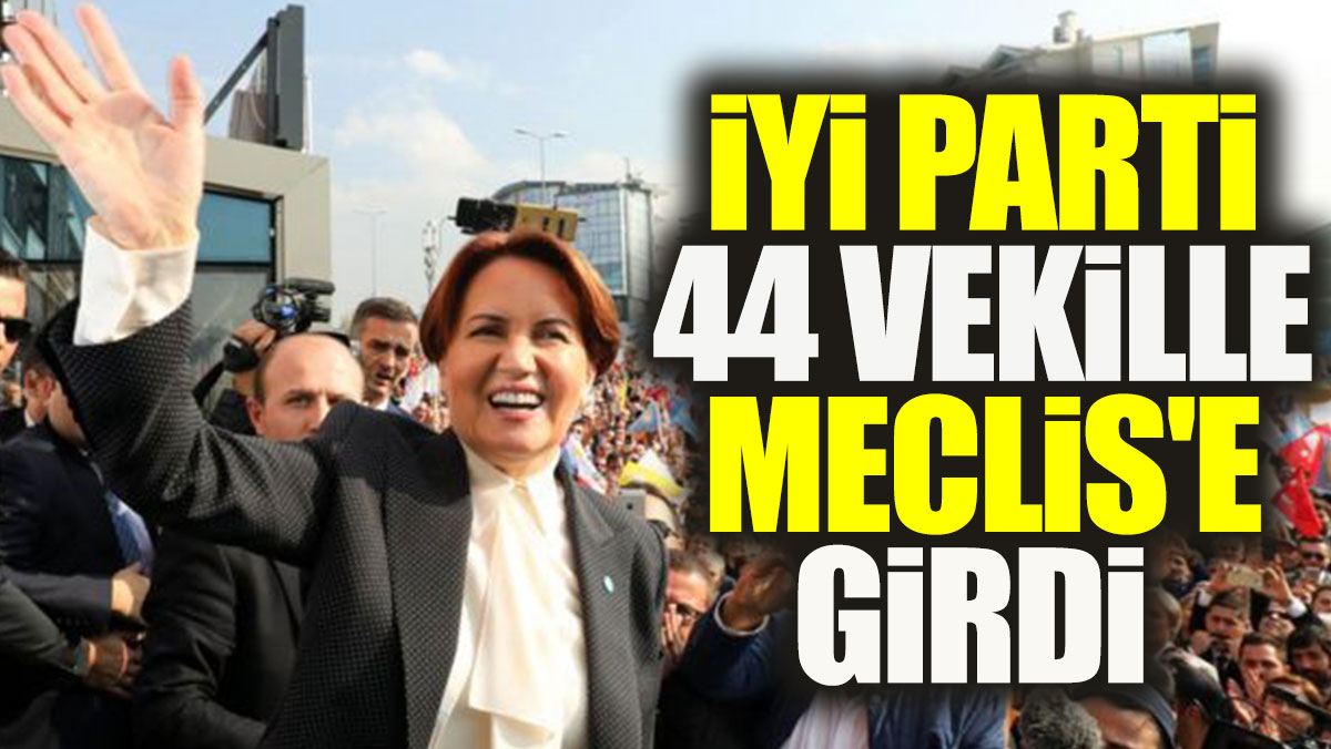 İYİ Parti 44 vekille Meclis'e girdi