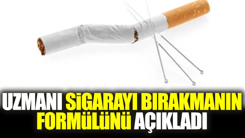 Uzmanı sigarayı bırakmanın formülünü açıkladı