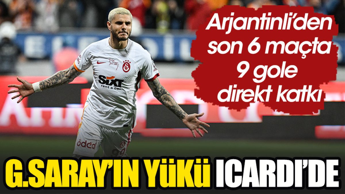 Galatasaray'ın gol yükü Icardi'de