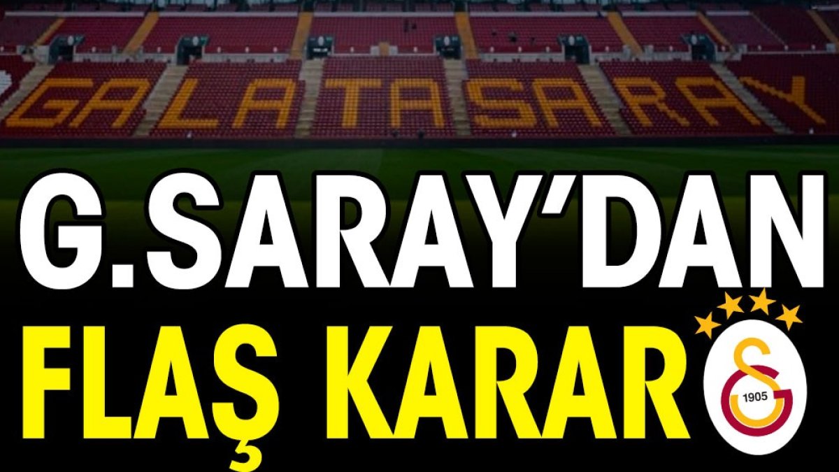 Galatasaray'dan flaş karar. Gece yarısı paylaşımla duyurdu