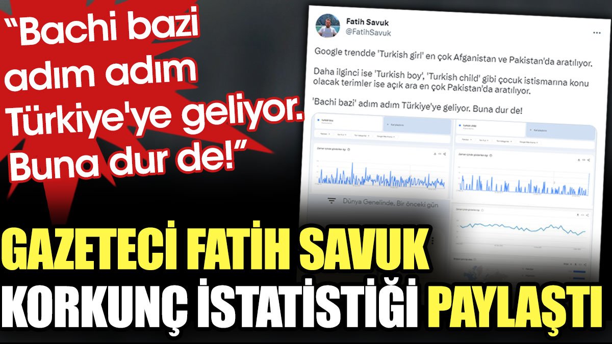 Gazeteci Fatih Savuk "Bachi Bazi adım adım Türkiye'ye geliyor" diyerek korkunç istatistiği paylaştı