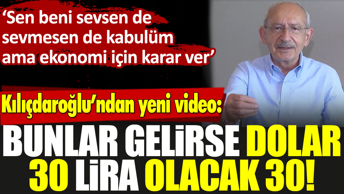 Kılıçdaroğlu'ndan yeni video: Bu bir referandumdur vatanını seven sandığa gelsin
