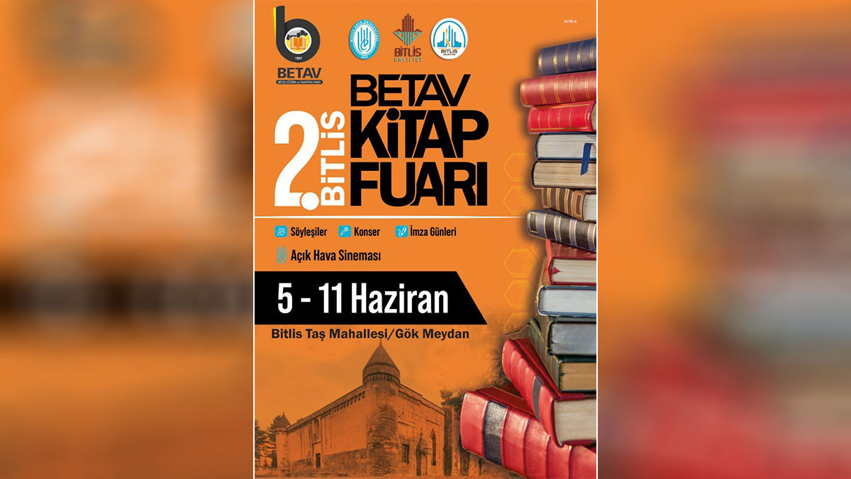 2. Bitlis Kitap Fuarı 5 Haziran’da başlıyor