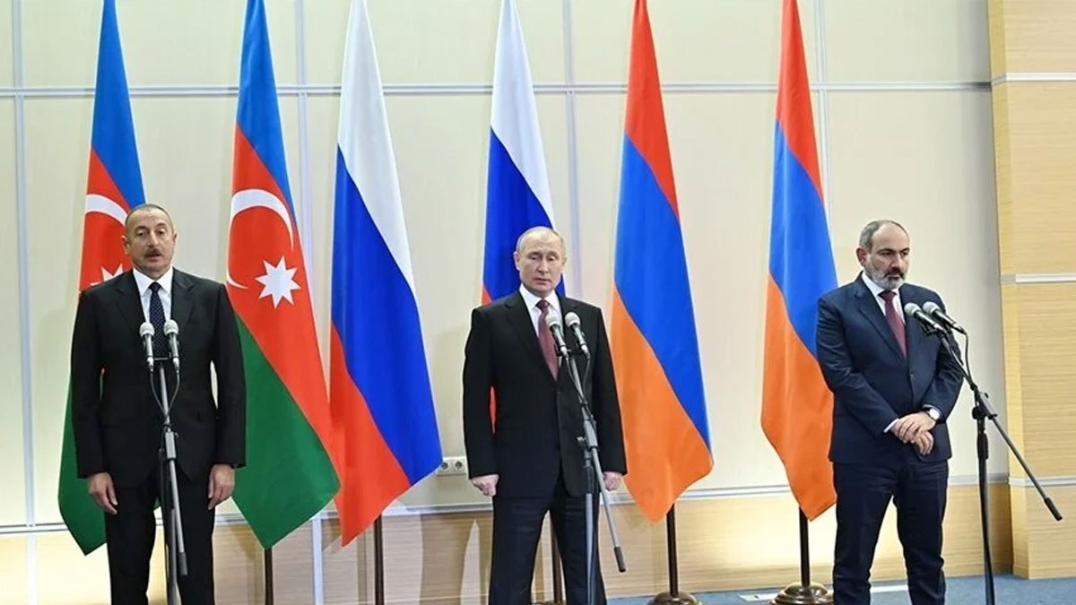 Putin Aliyev ve Paşinyan Moskova'da görüştü