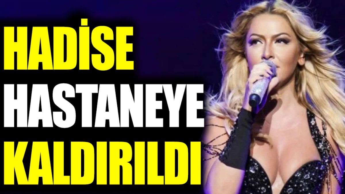 Hadise hastaneye kaldırıldı