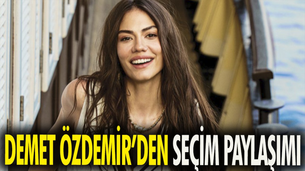 Demet Özdemir'den seçim paylaşımı