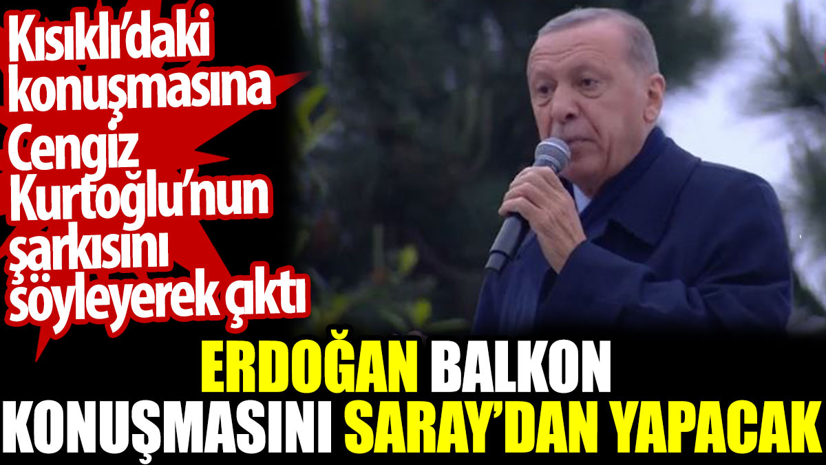 Erdoğan şarkı söyleyerek Kısıklı'da sahneye çıktı