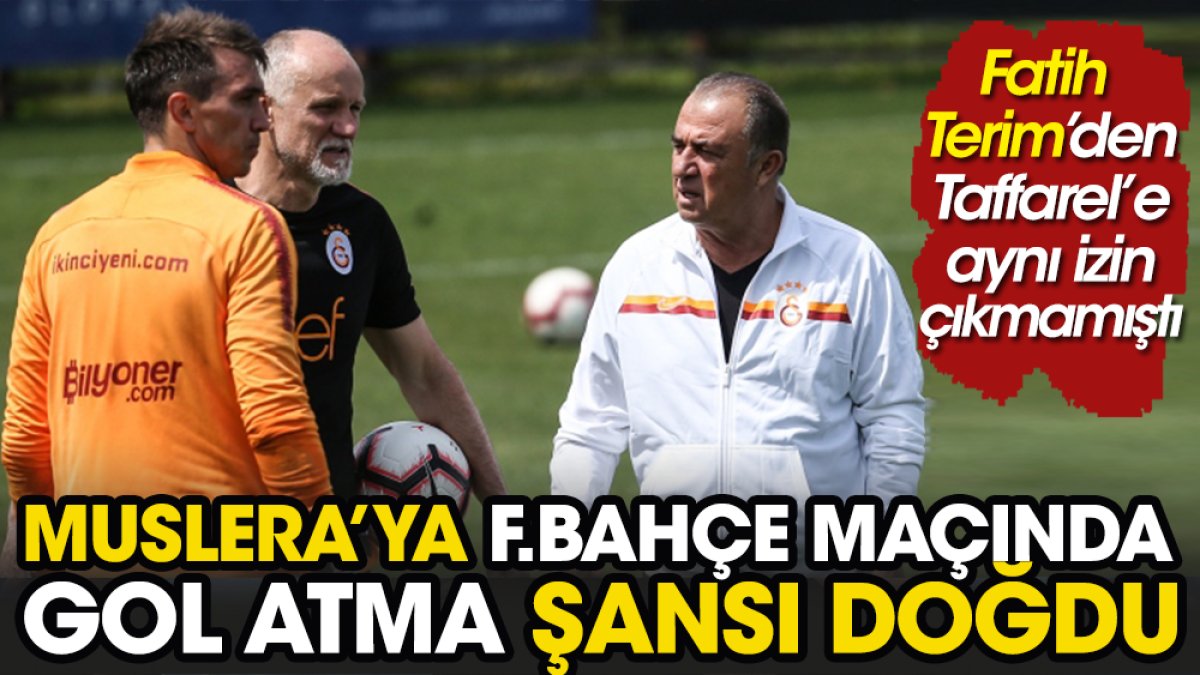 Fatih Terim Taffarel'e izin vermemişti. Muslera'ya Fenerbahçe gol atma şansı doğdu