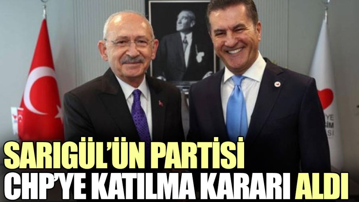 Sarıgül’ün partisi CHP’ye katılma kararı aldı