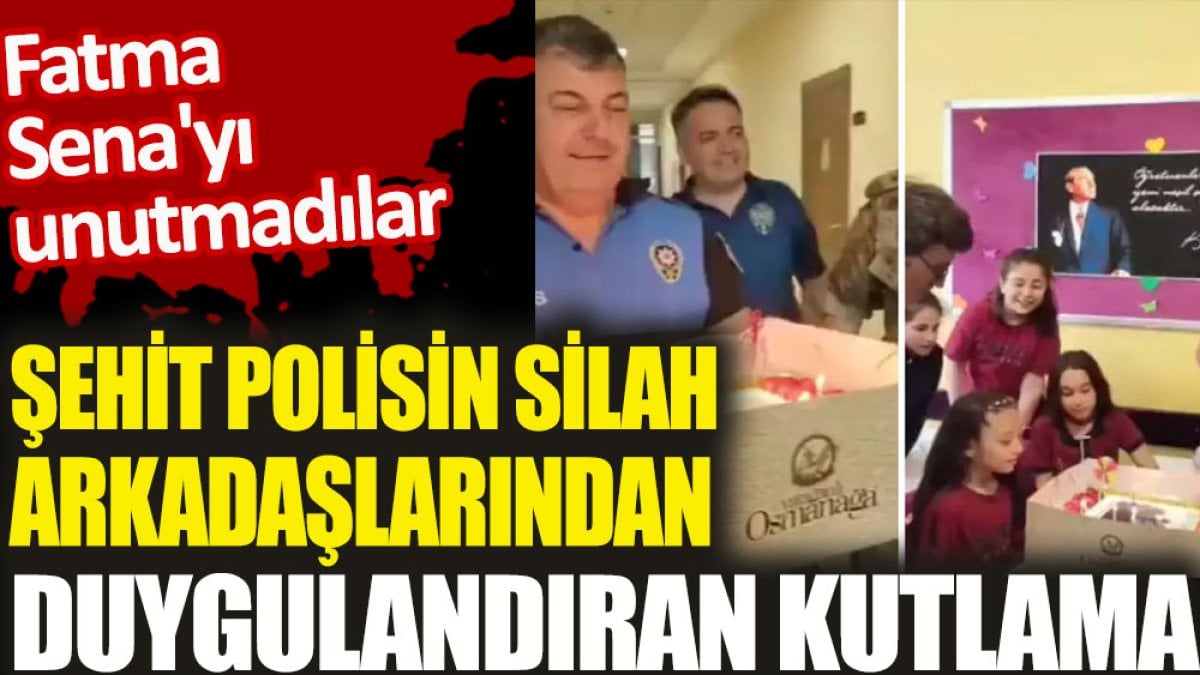 Babasının silah arkadaşlarından şehit kızına duygulandıran kutlama