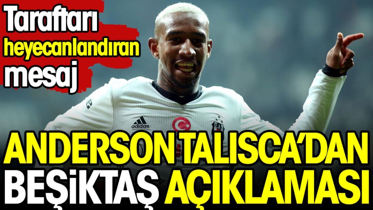 Talisca'dan Beşiktaş açıklaması. Heyecanlandıran mesaj
