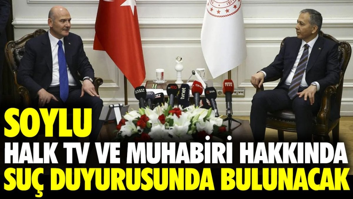 Soylu Halk TV ve muhabiri hakkında suç duyurusunda bulunacak