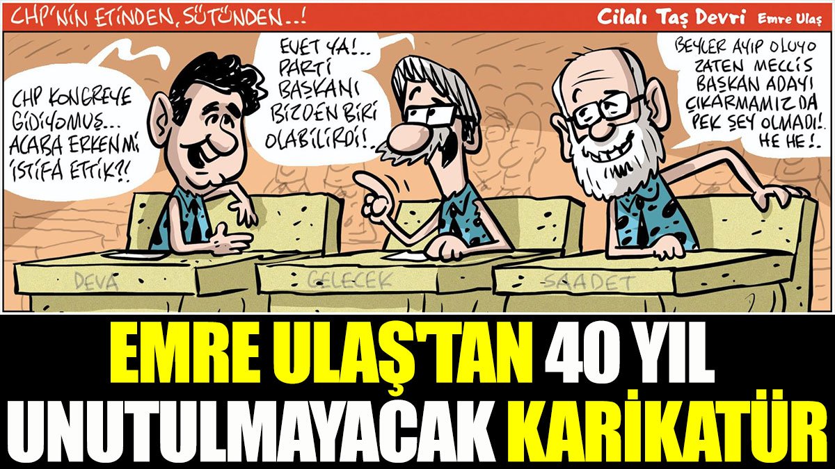 Emre Ulaş'tan 40 yıl unutulmayacak karikatür