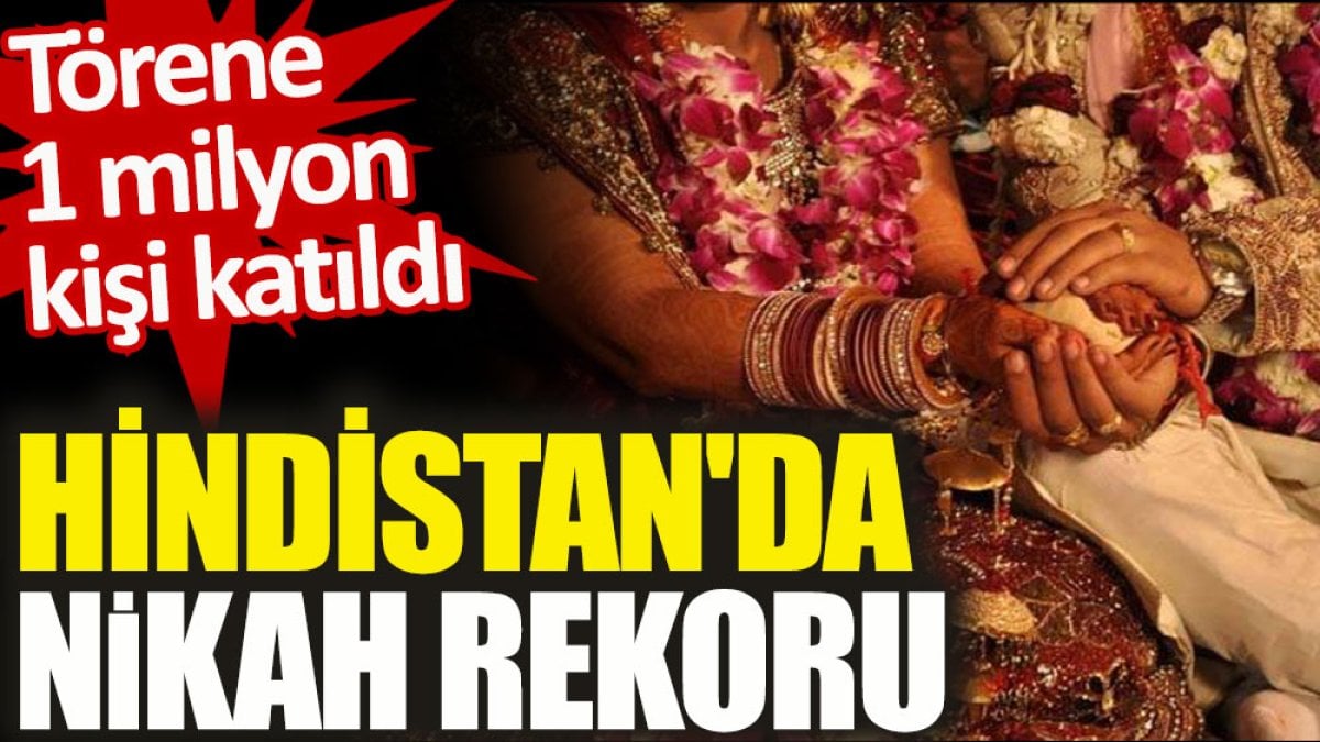 Hindistan'da nikah rekoru