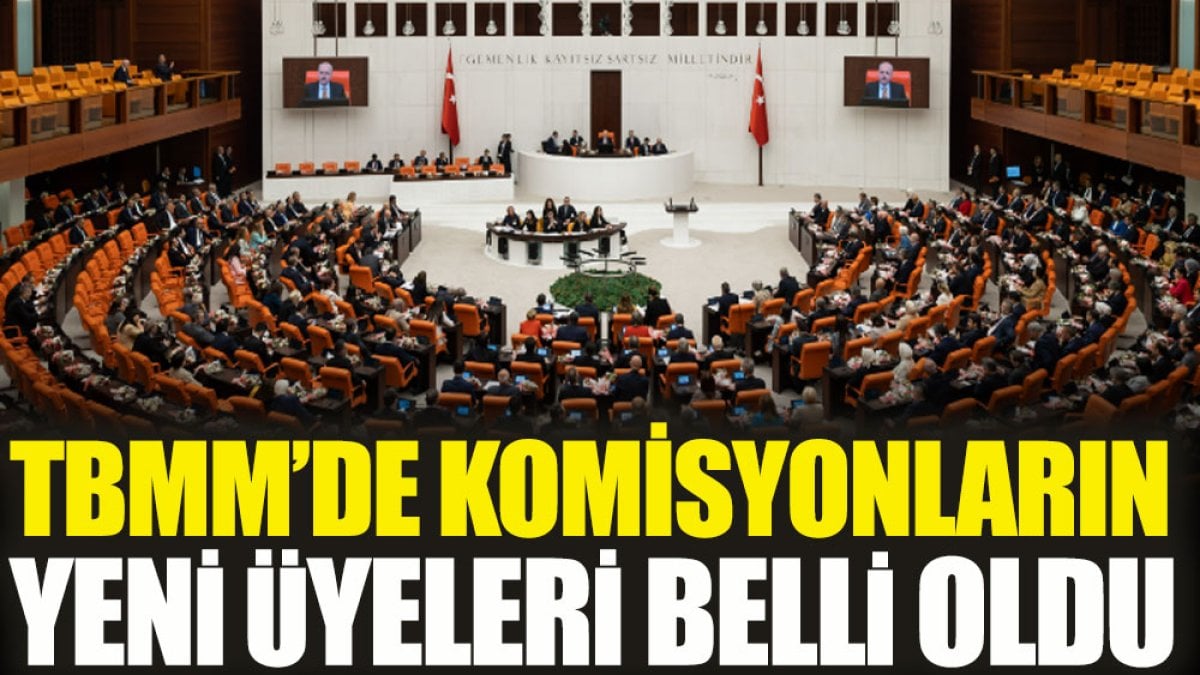 TBMM'de komisyonların yeni üyeleri belli oldu