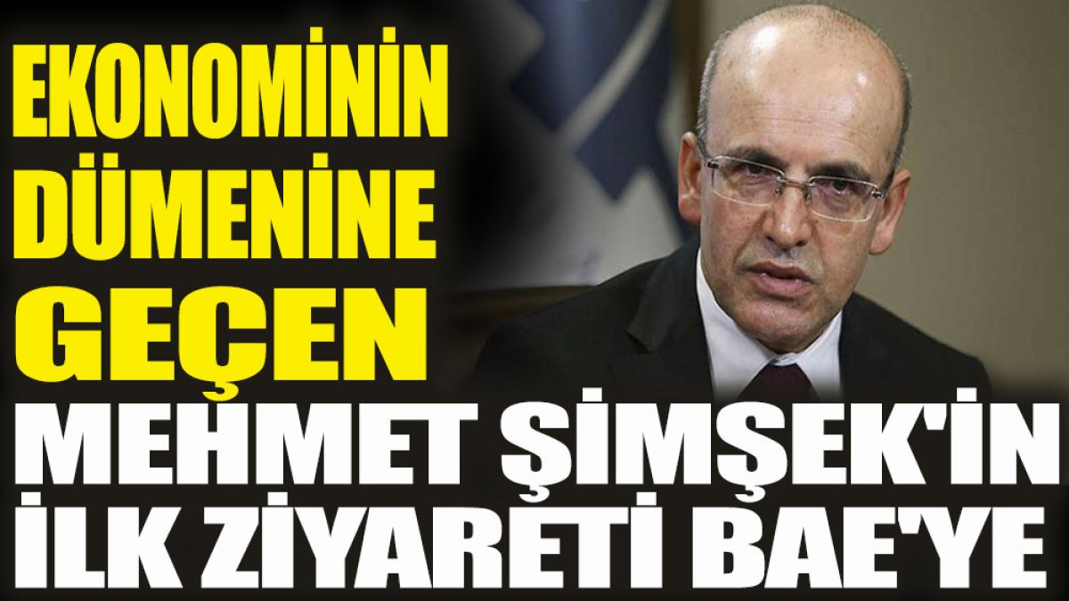 Ekonominin dümenine geçen Mehmet Şimşek’in ilk ziyareti BAE’ye