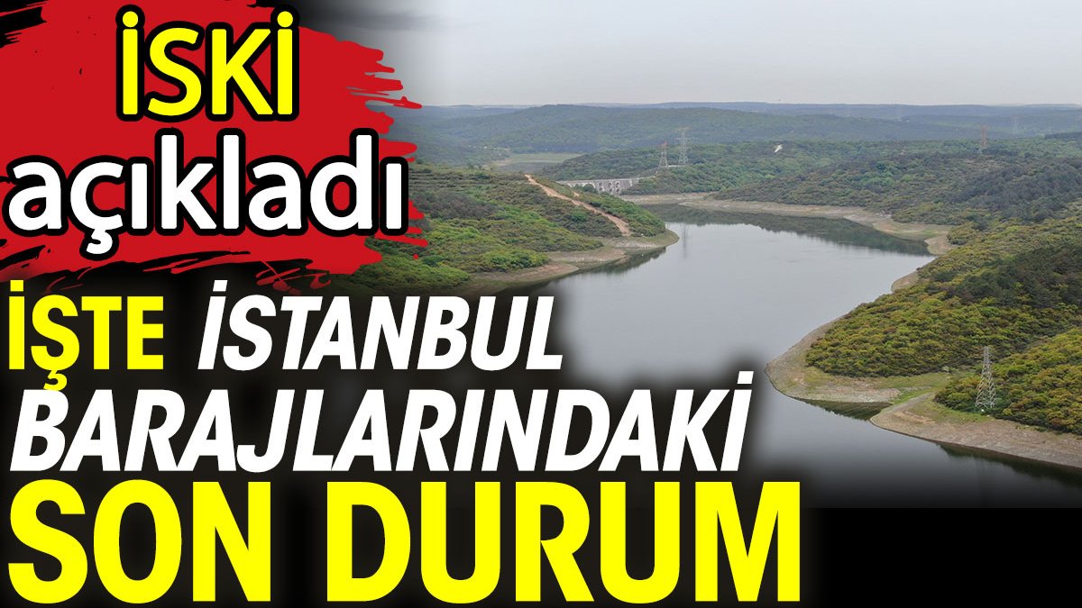 İşte İstanbul barajlarındaki son durum. İSKİ açıkladı