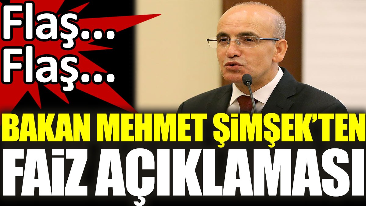 Merkez Bankası'nın faiz kararından sonra Bakan Mehmet Şimşek’ten ilk açıklama