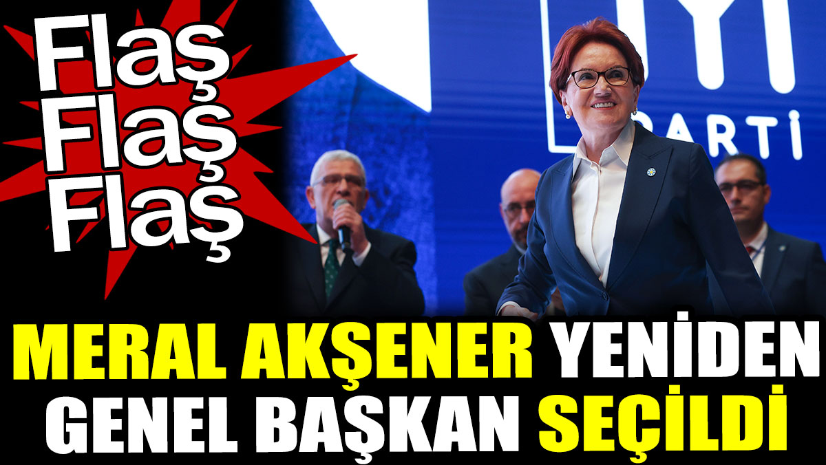 Akşener yeniden genel başkan seçildi