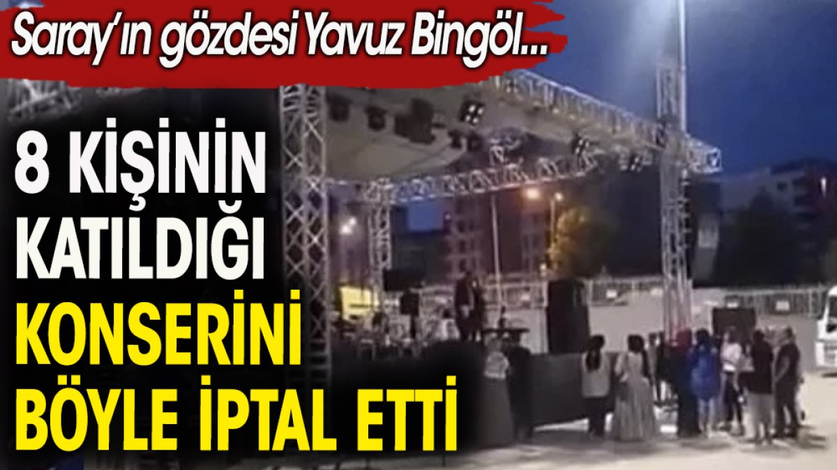 Saray'ın gözde şarkıcısı Yavuz Bingöl 8 kişinin geldiği Urfa konserini böyle iptal etti