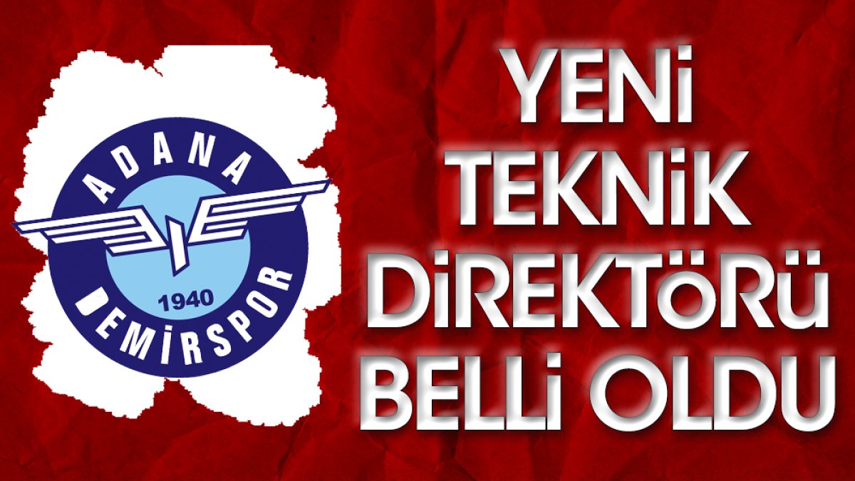 Adana Demirspor'un yeni teknik direktörü belli oldu