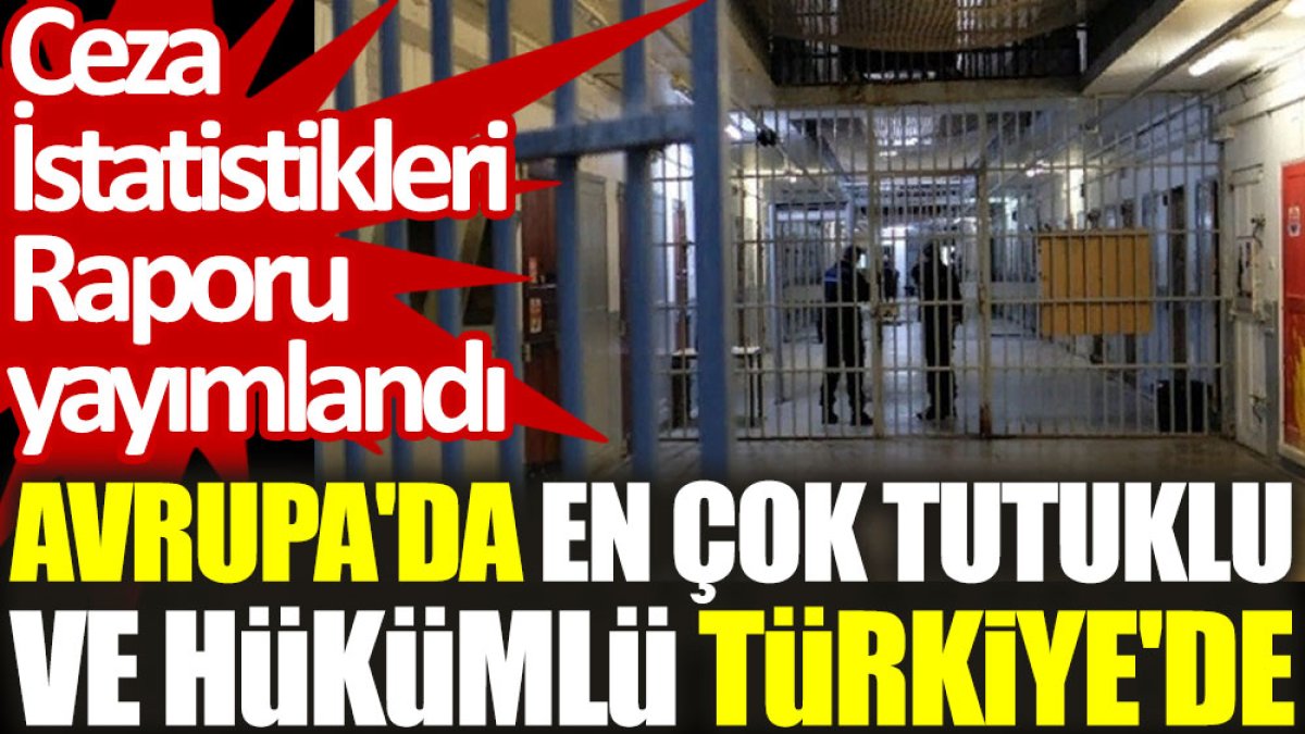 Avrupa'da en çok tutuklu ve hükümlü Türkiye'de. Ceza İstatistikleri Raporu yayımlandı