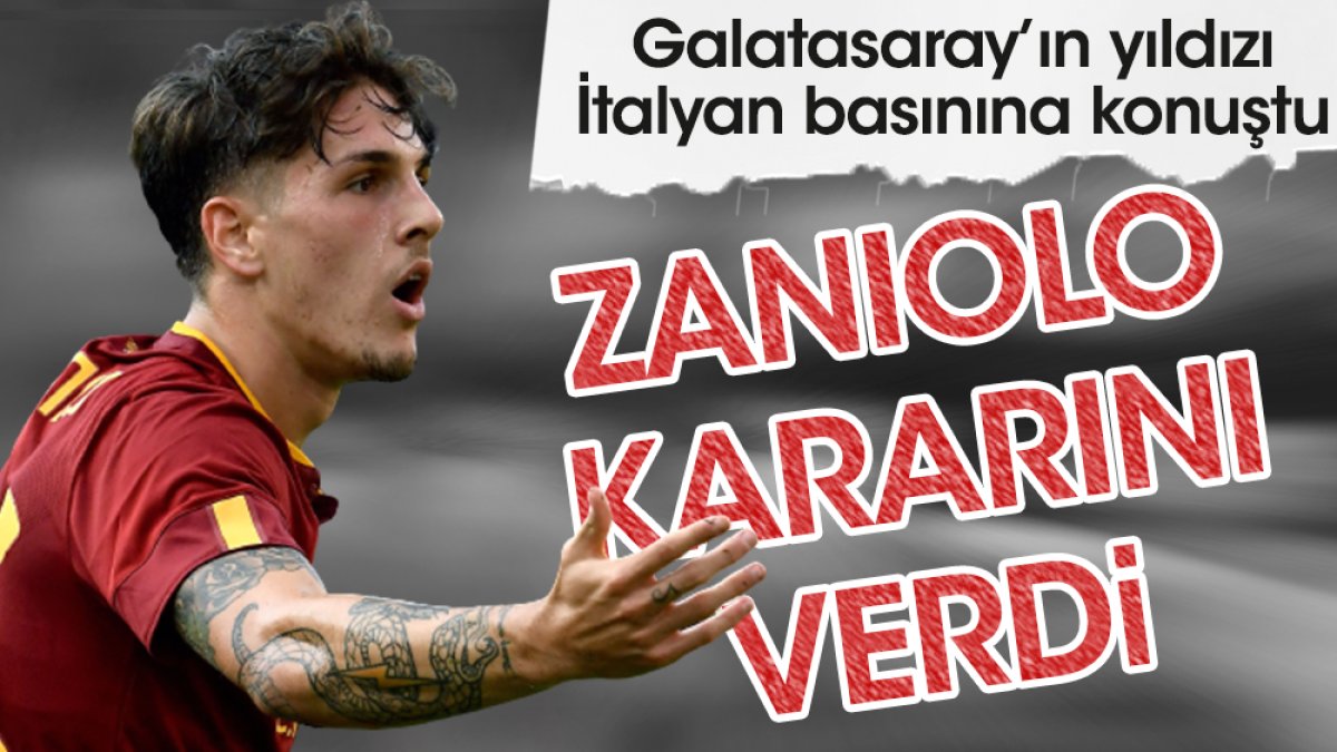 Flaş gelişme! Zaniolo Galatasaray kararını İtalyan basınına açıkladı