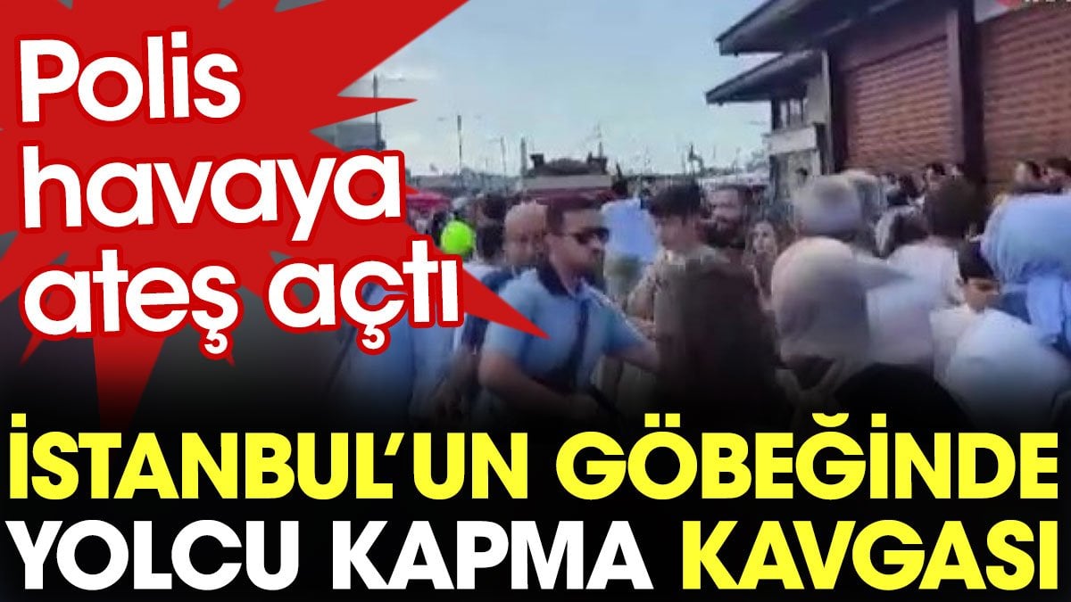 İstanbul'un göbeğinde sopalı 'yolcu kapma' kavgası