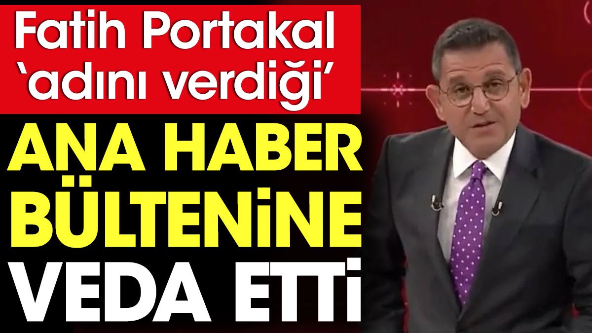 Fatih Portakal Sözcü TV'den ayrıldı. Vedasını canlı yayında açıkladı