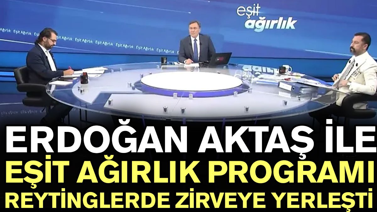 Erdoğan Aktaş ile Eşit Ağırlık programı reytinglerde zirveye yerleşti