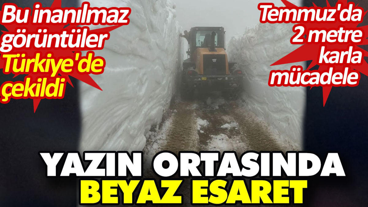 Yazın ortasında beyaz esaret. Bu inanılmaz görüntüler Türkiye'de çekildi