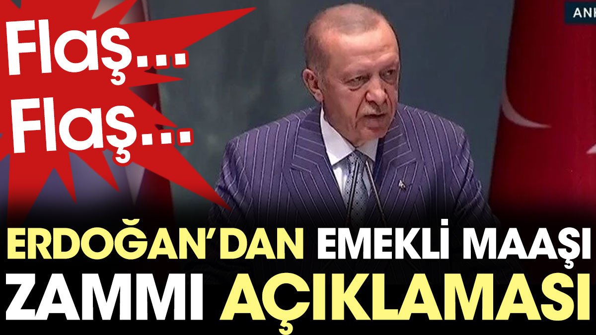 Son Dakika... Erdoğan'dan emekli maaşı zammı açıklaması