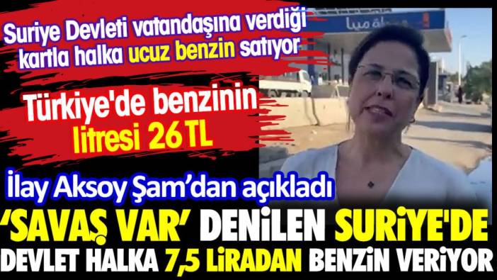 "Savaş var" denilen Suriye'de devlet halka 7,5 liradan benzin veriyor