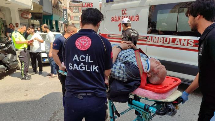 Bursa’da otomobil yaşlı adamın sürdüğü motosiklete çarptı