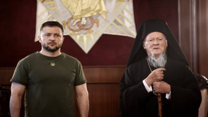 Zelenskiy, Fener Rum Patriği Bartholomeos'u ziyaret etti