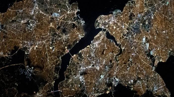 İstanbul'un uzaydan nasıl göründüğü belli oldu