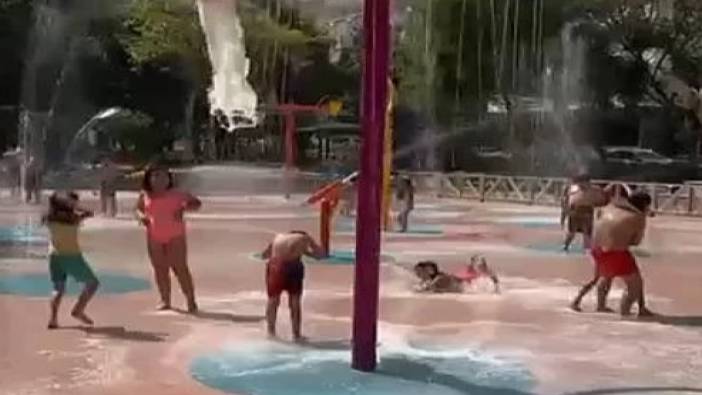 Çukurova Belediyesi tatile gidemeyen çocuklar için ücretsiz su parkı kurdu. Diğer belediyelere örnek olsun