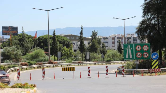 Aydın'da otoyolun Mimarsinan girişi 15 Ağustos'a kadar kapatıldı