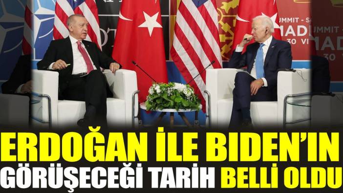 Erdoğan  ile Bıden'ın görüşeceği tarih belli oldu