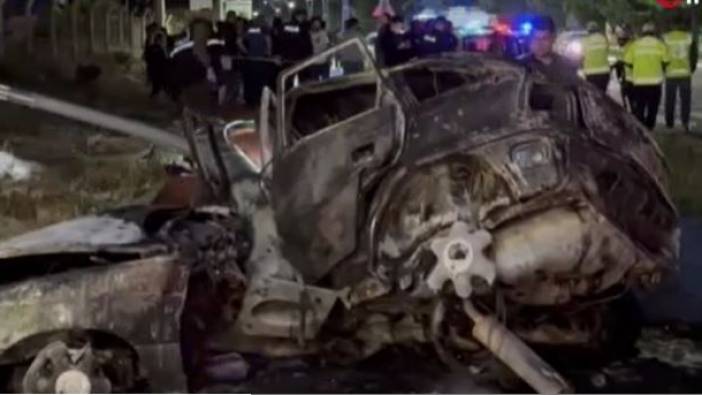 Niğde’de otomobil yayaya çarptıktan sonra yandı: 3 ölü