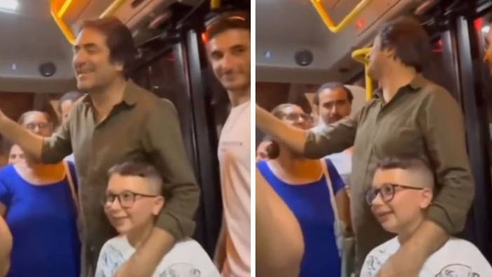 Mahsun Kırmızıgül minibüste konser verdi. Sosyal medya bu videoyu konuşuyor