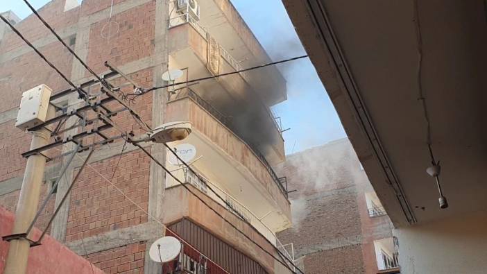 Diyarbakır'da Bağlar'da apartman yangını