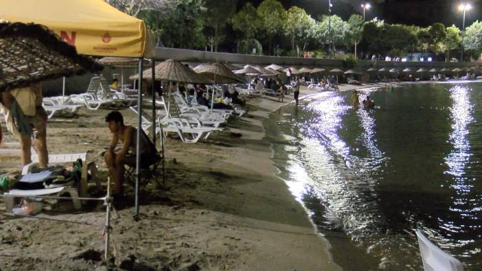 İstanbul’da sıcaktan bunalan vatandaşlar plajlara akın etti