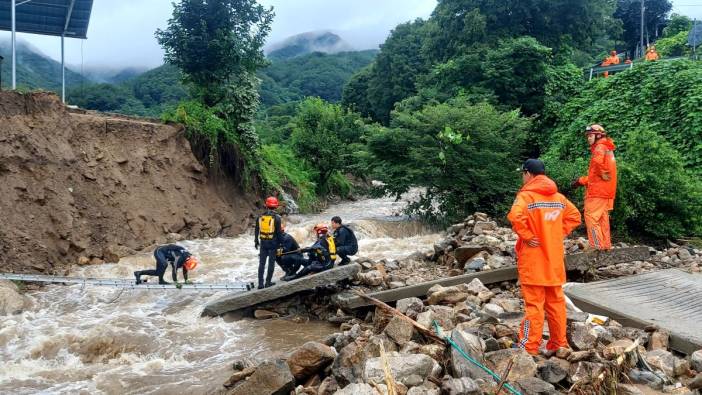 Güney Kore'de sel ve toprak kayması: 22 ölü, 14 kayıp