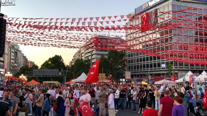 Ankara Kızılay'da 15 Temmuz anması