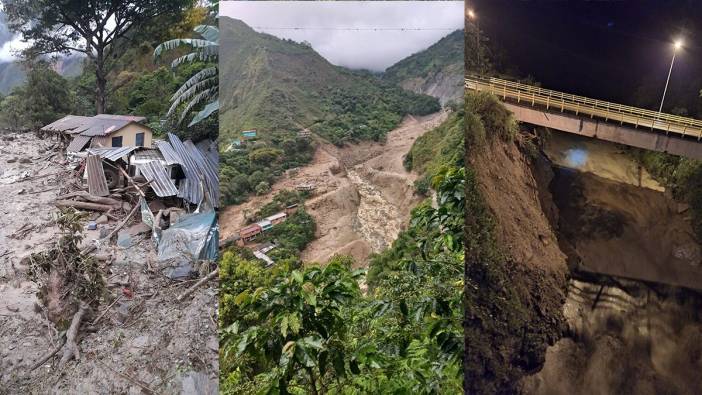 Kolombiya'da nehir taştı: 6 ölü