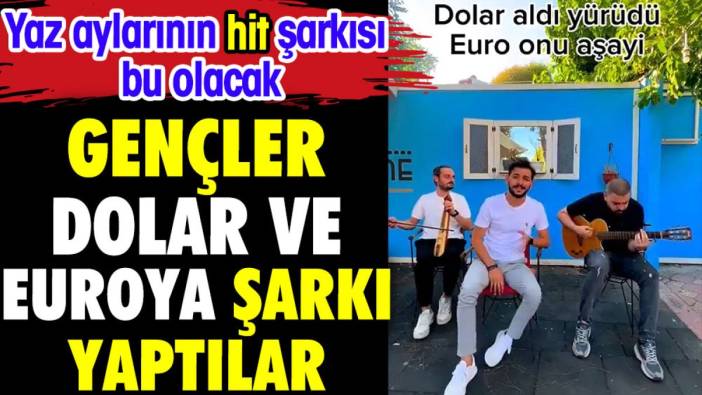 Gençler dolar ve euroya şarkı yaptı. Yaz aylarının hit şarkısı bu olacak