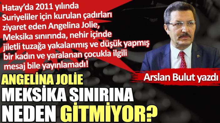 Angelina Jolie Meksika sınırına neden gitmiyor?